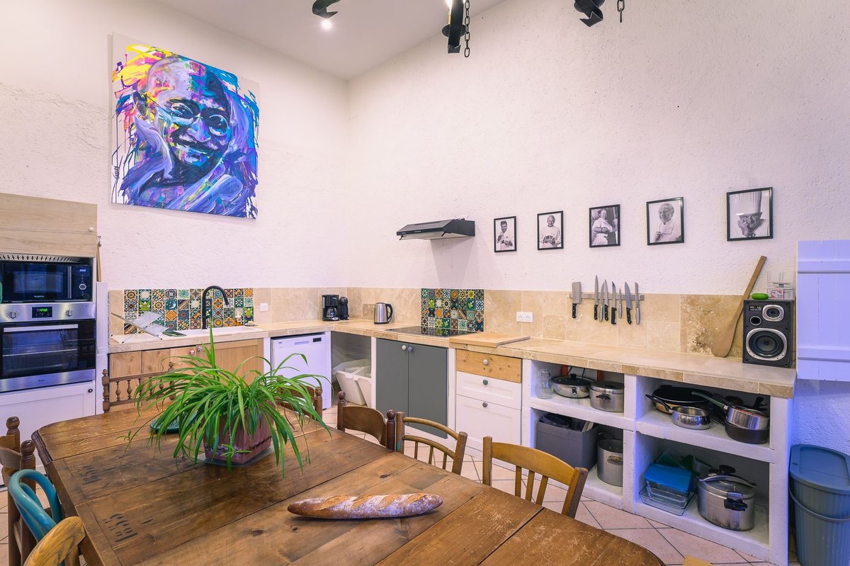 Cuisine rustique du gîte près du Lac des Sapins