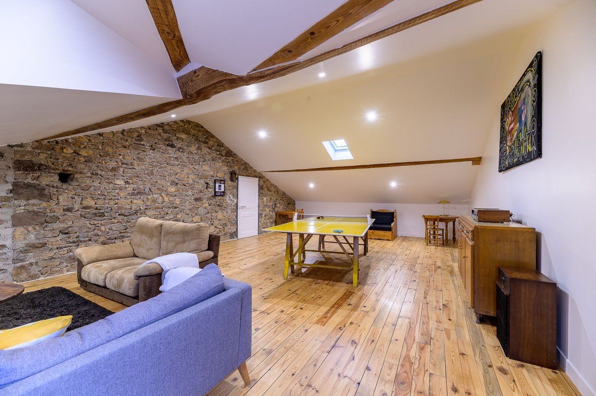 Loft ping-pong du gîte Lac des Sapins