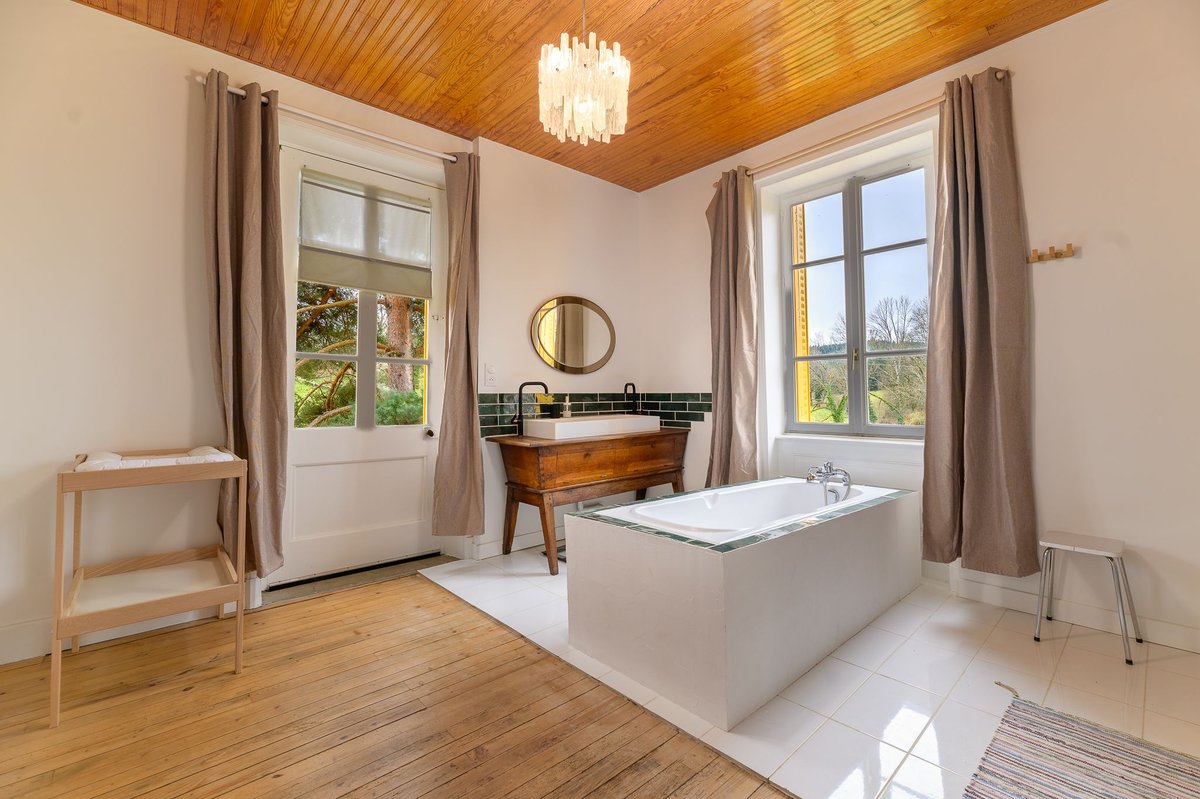 Salle de bain du gîte proche Lac des Sapins